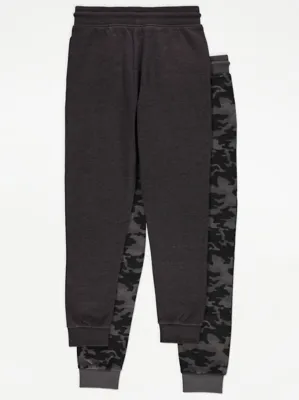 Charcoal Camouflage Joggers 2 Pack | Kids | George at ASDA