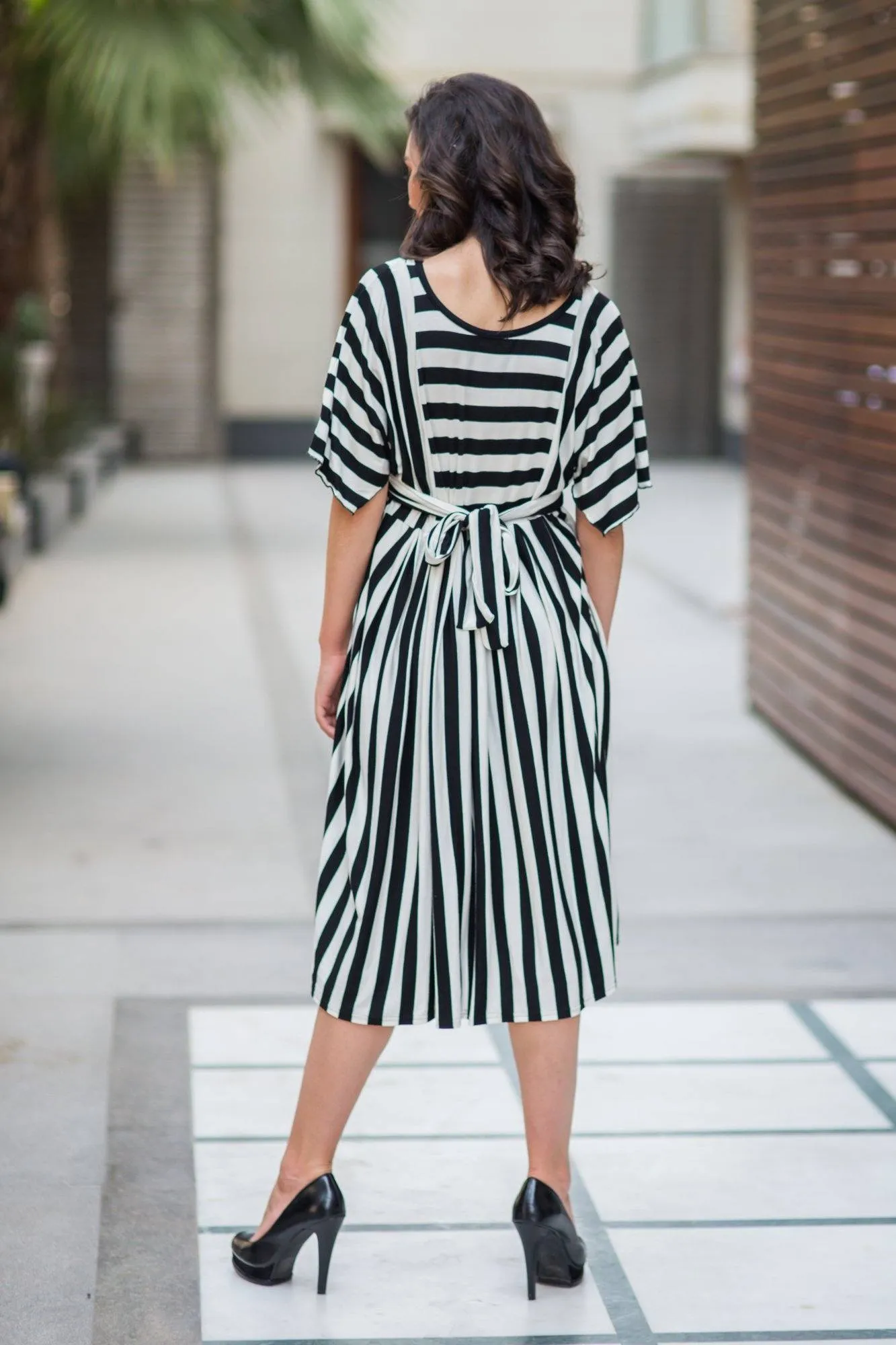 Classic Striped Maternity and Nursing Tunic