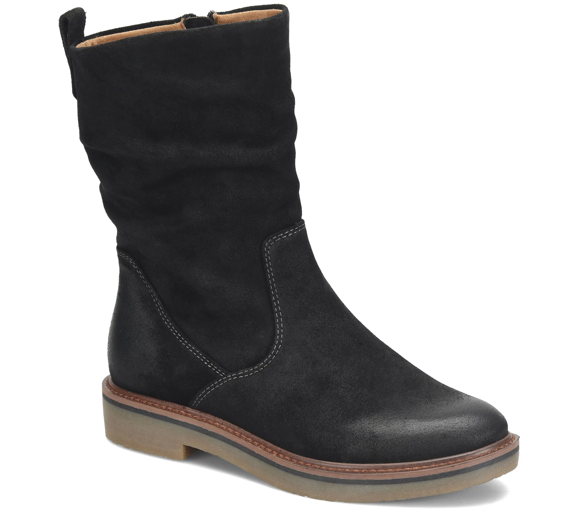 Comfortiva Suede Mid-Height Boot - Renata