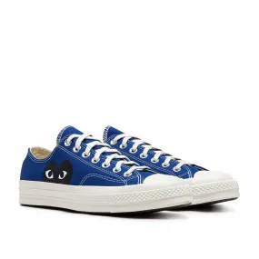 comme des garçons play x converse big heart chuck taylor all star 70 low (blue quartz)