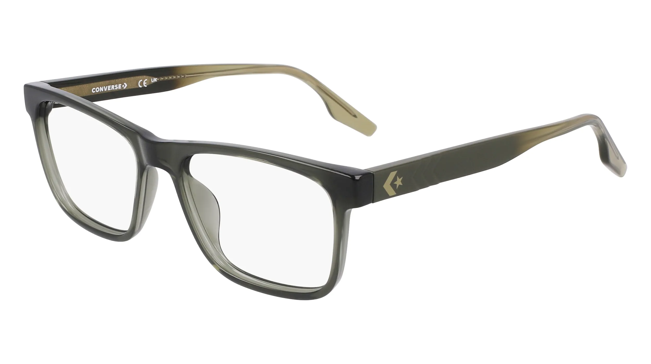 Converse CV5093 310 Eyeglasses Men's Crystal Cave Green Full Rim 53-17-145