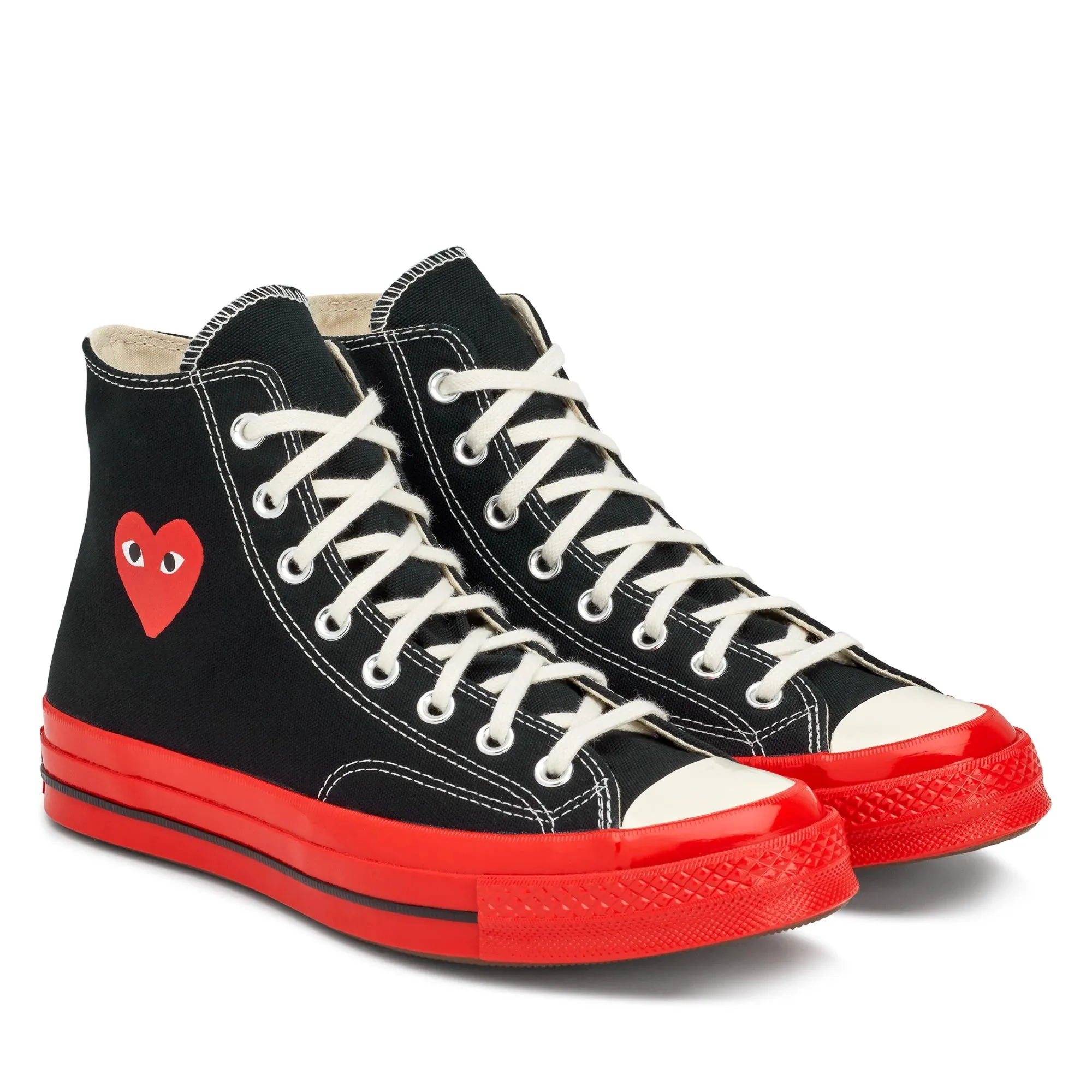 CONVERSE X COMME DES GARCONS PLAY Red Sole Chuck 70 High Top - Black AZ-K124-001-1