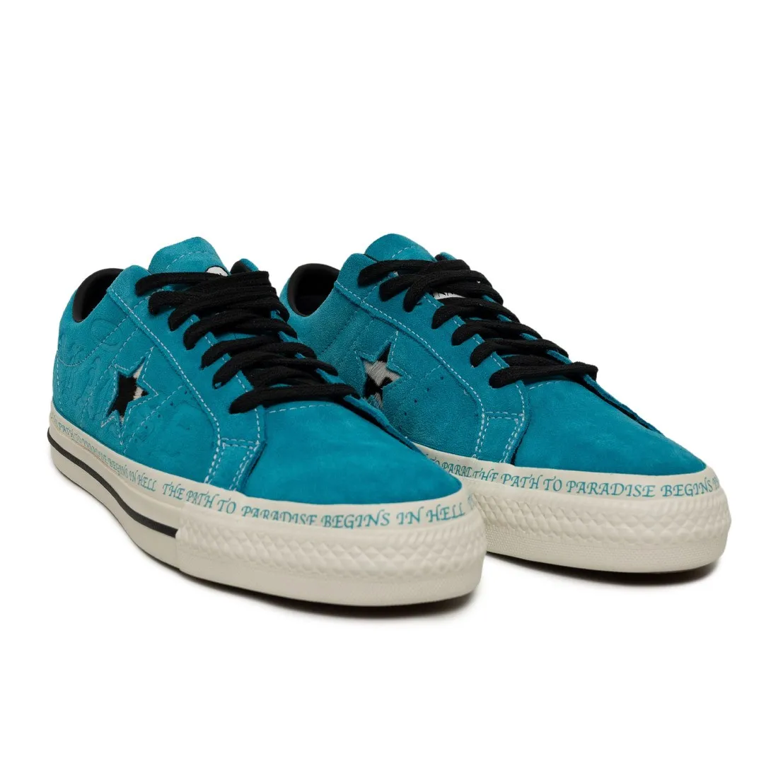 Converse x Sean Pablo Men One Star Pro Ox (blue / rapid teal / black / egret)