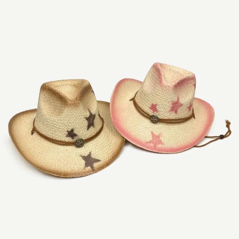 Cowgirl Adjustable Woven Straw Hat