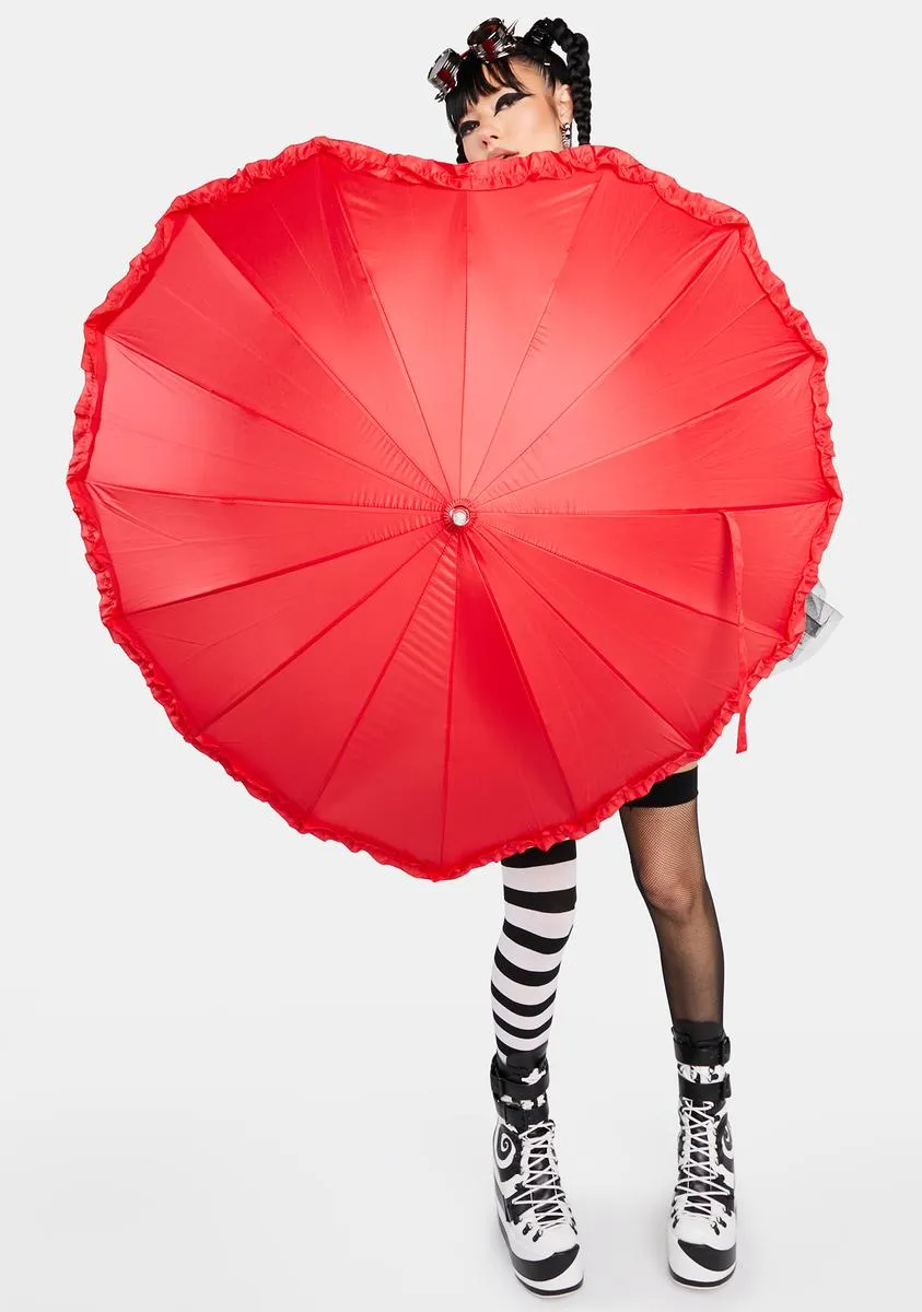 Crazy For Love Heart Umbrella-