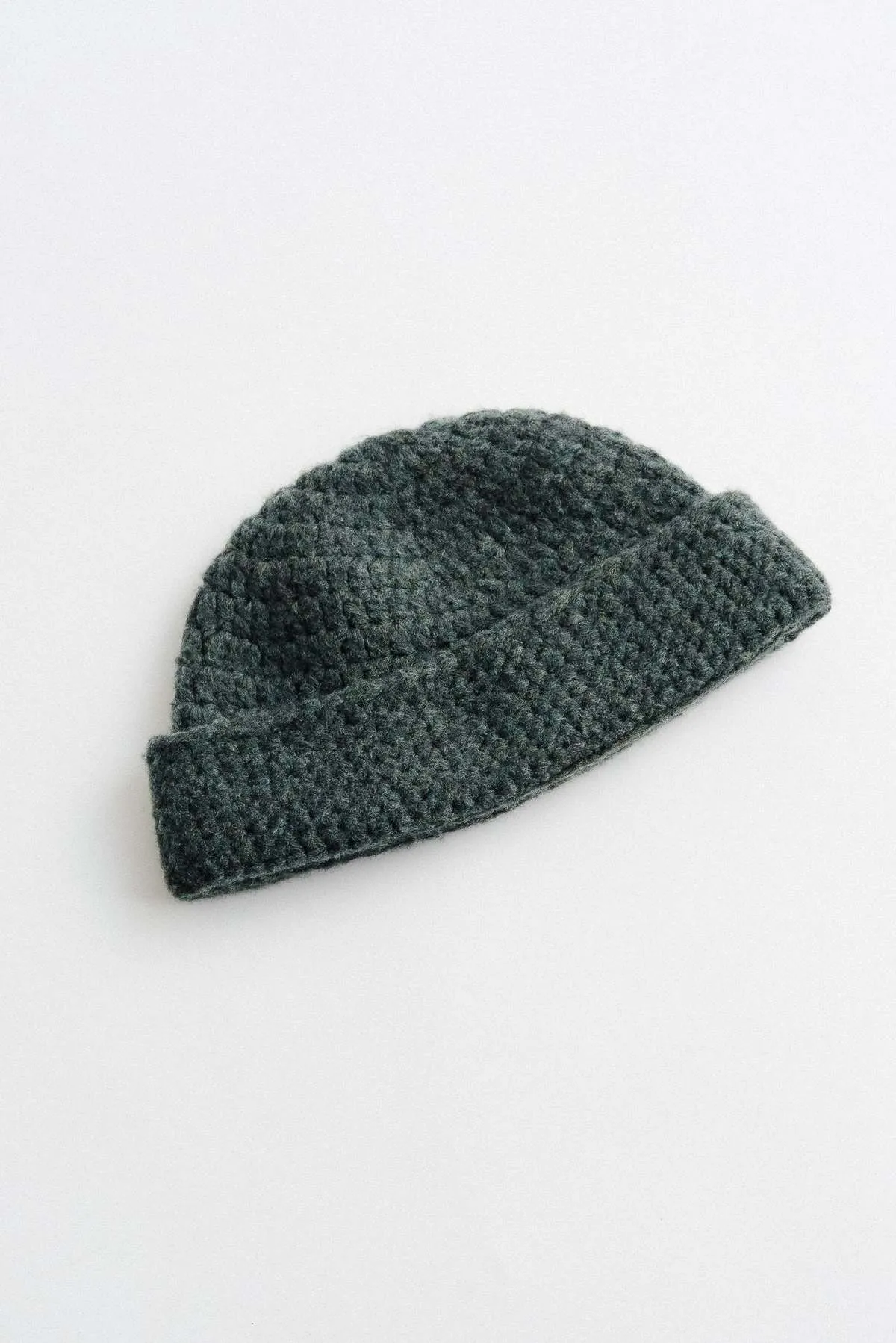 Crochet Hat - Green Shadow Melange