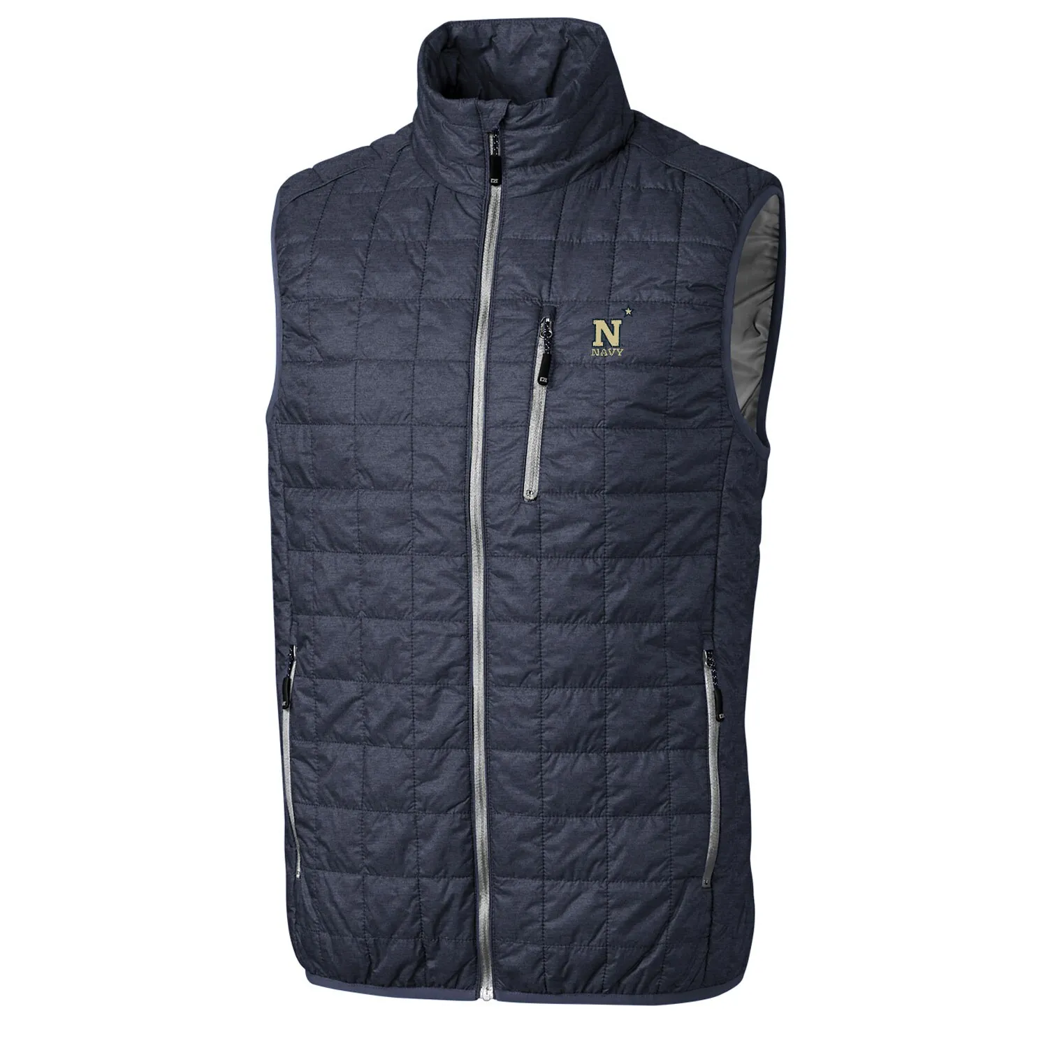 Cutter & Buck Navy Midshipmen Navy Rainier Full-Zip Vest