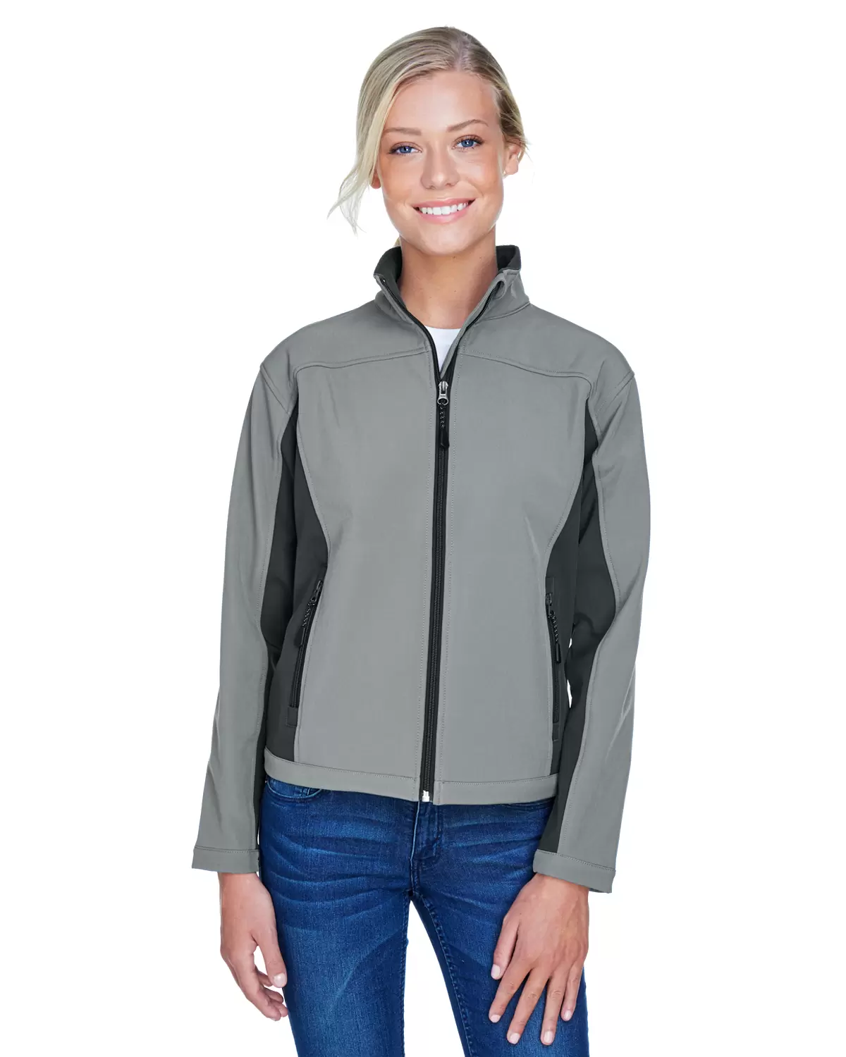 D997W Devon & Jones Ladies' Soft Shell Colorblock Jacket SKU: D997W