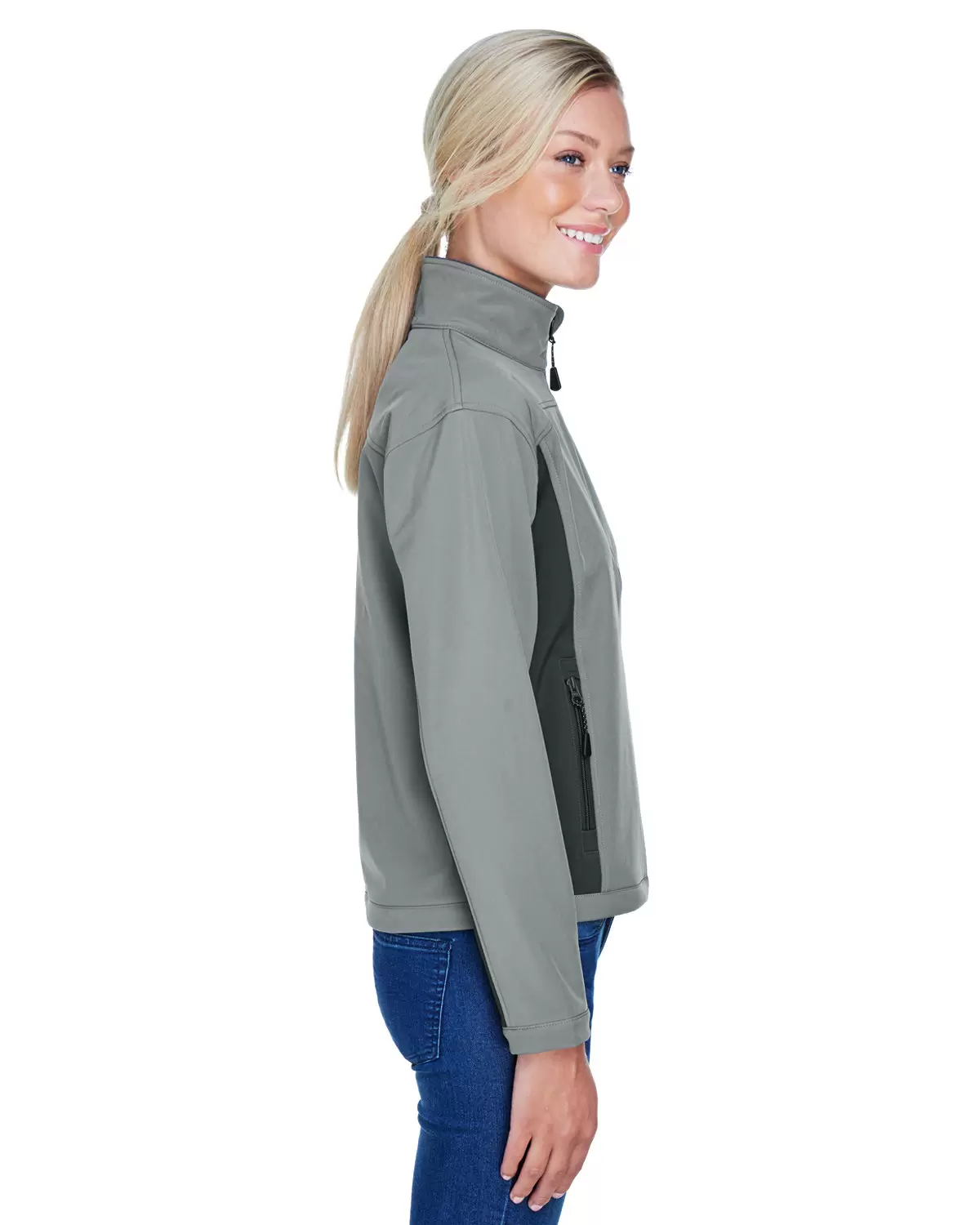 D997W Devon & Jones Ladies' Soft Shell Colorblock Jacket SKU: D997W