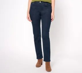 Denim & Co. Perfect Flex Regular Straight Leg Pull-On Jeans