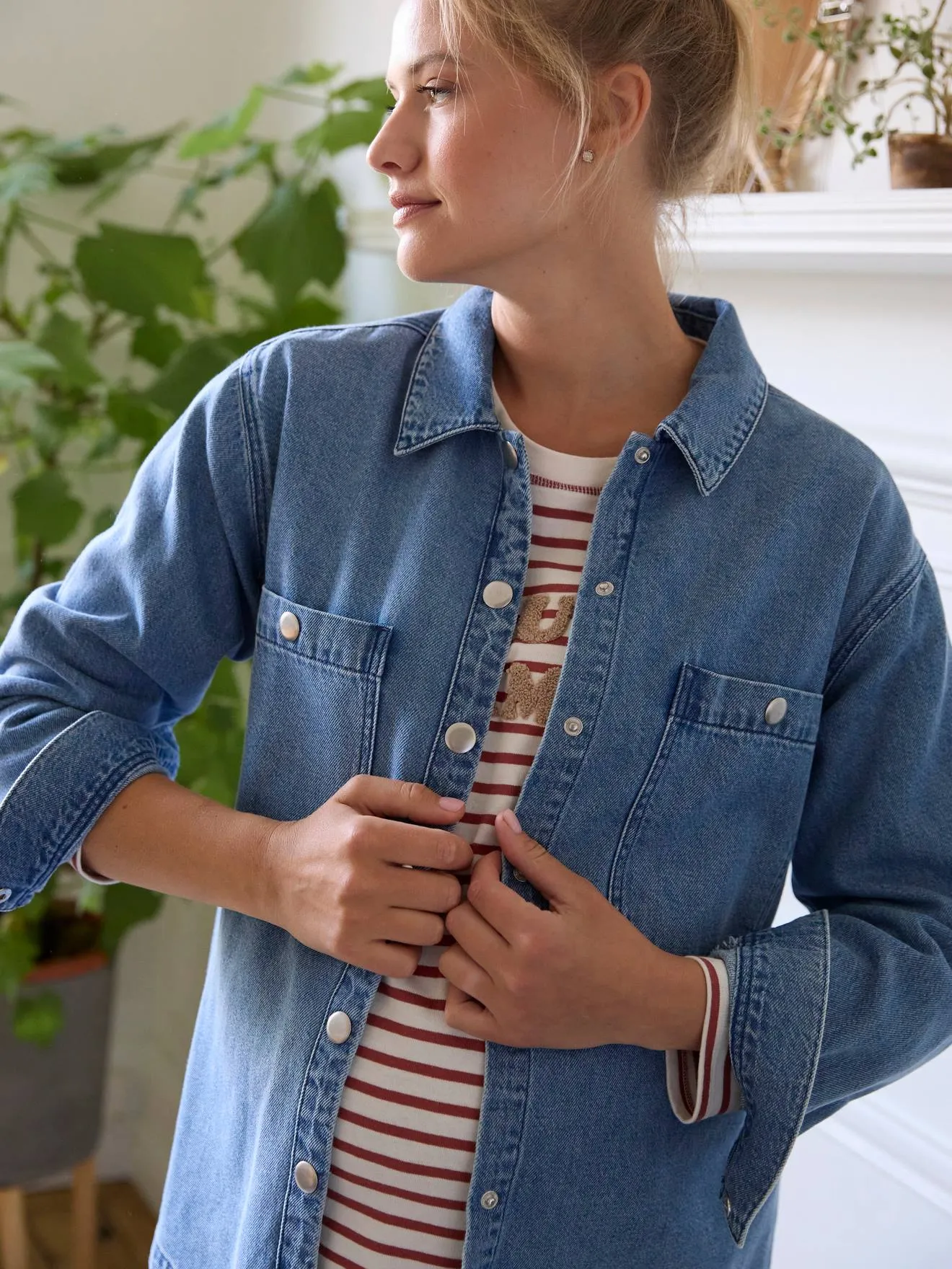 Denim Shirt, Maternity & Nursing Special - brut denim