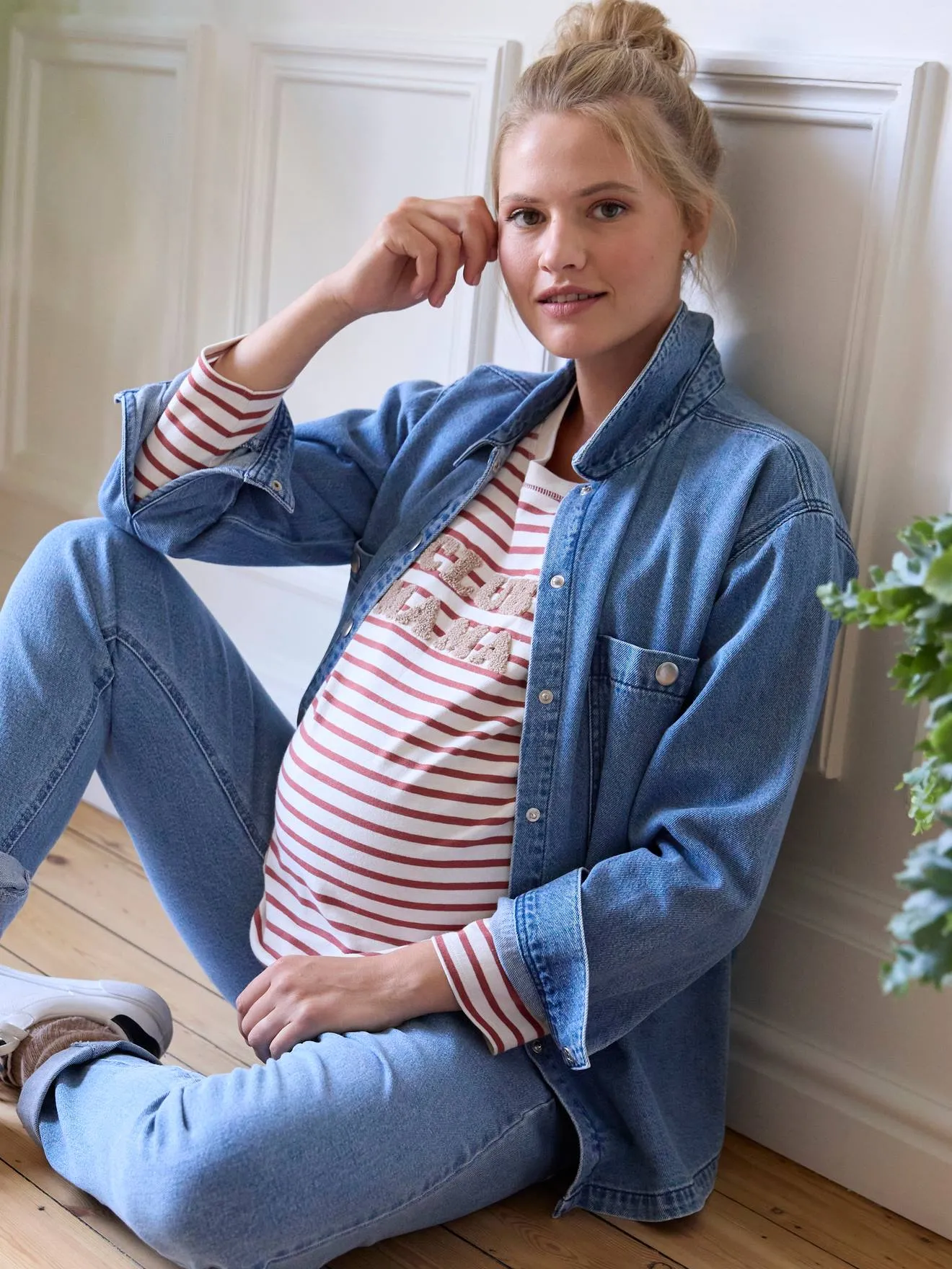 Denim Shirt, Maternity & Nursing Special - brut denim