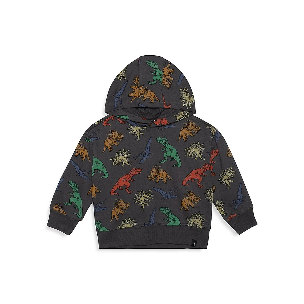 Deux Par Deux Little Boy's Printed French Terry Hoodie