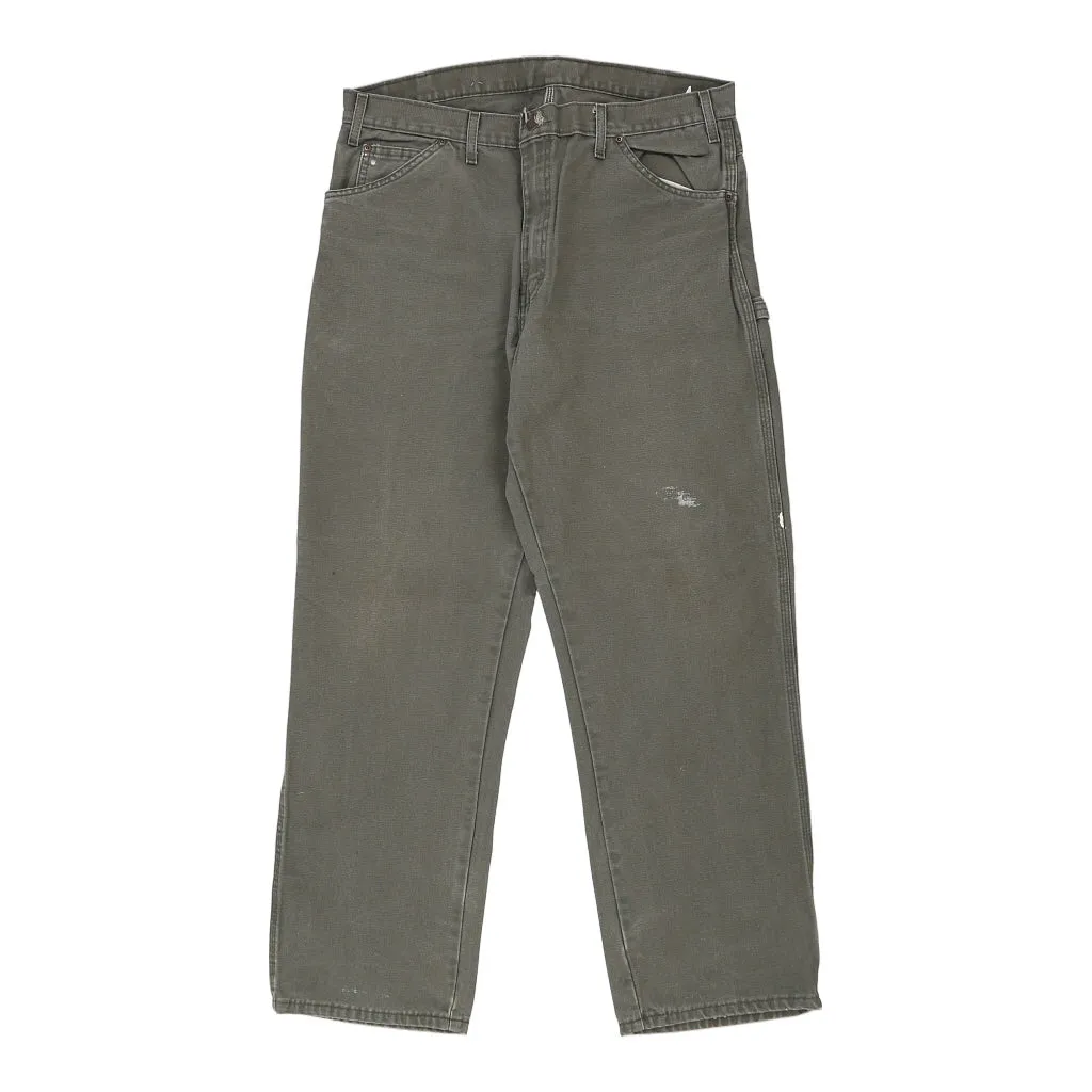 Dickies Carpenter Trousers - 36W 30L Khaki Cotton