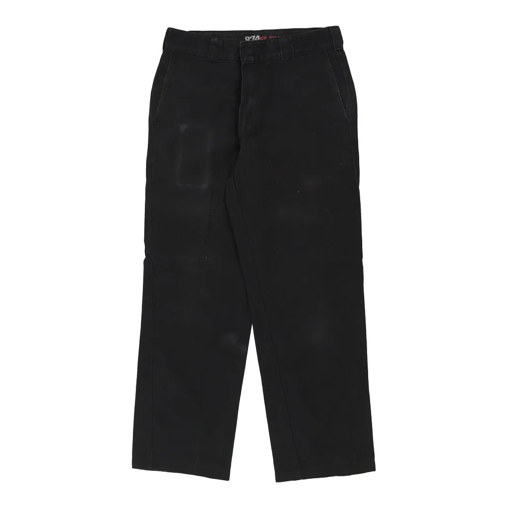 Dickies Trousers - 32W 30L Black Cotton Blend