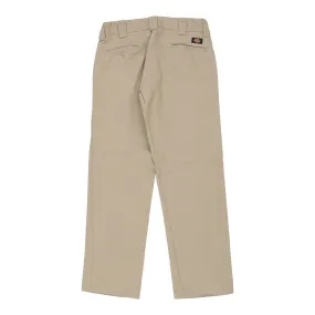 Dickies Trousers - 32W 32L Beige Cotton Blend