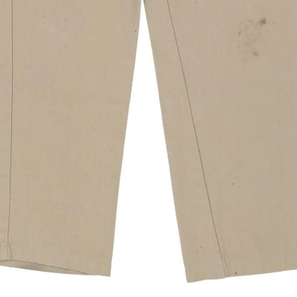 Dickies Trousers - 32W 32L Beige Cotton Blend