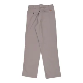 Dickies Trousers - 32W 32L Grey Cotton Blend