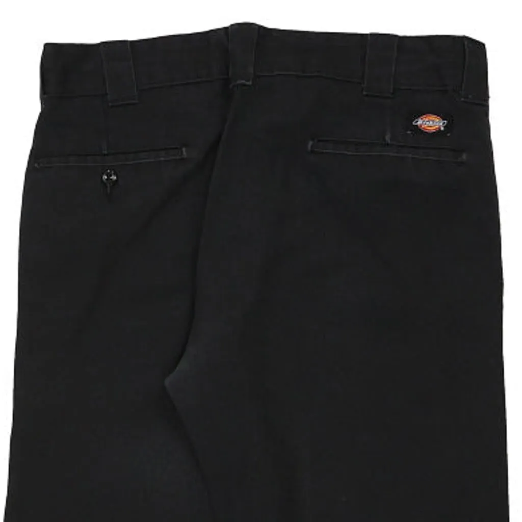 Dickies Trousers - 34W 34L Black Cotton Blend