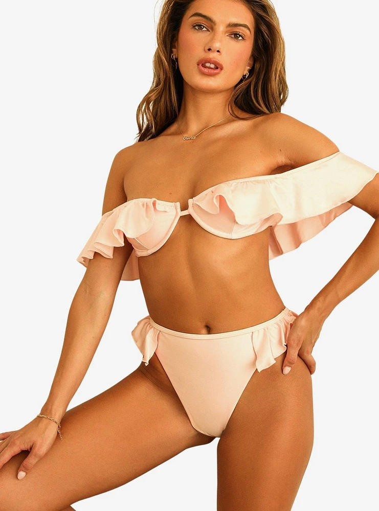 Dippin' Daisy's Kate Off Shoulder Underwire Swim Top Ballet Slipper