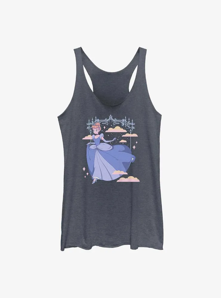 Disney Cinderella Anime Style Princess Slipper Womens Tank Top