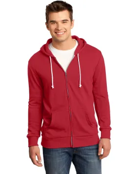 District DT190 Men Core Fleece Full-Zip Hoodie