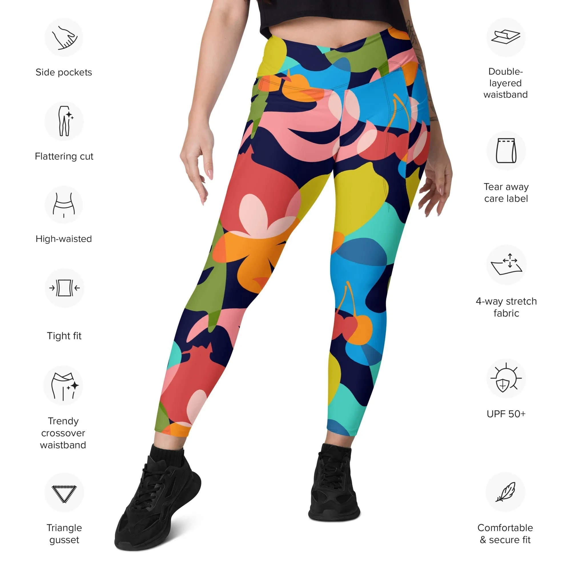 Dopamine Crossover Leggings With Pockets