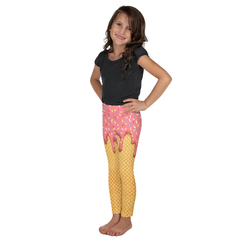 Dripping Ice Cream Kid's Leggings