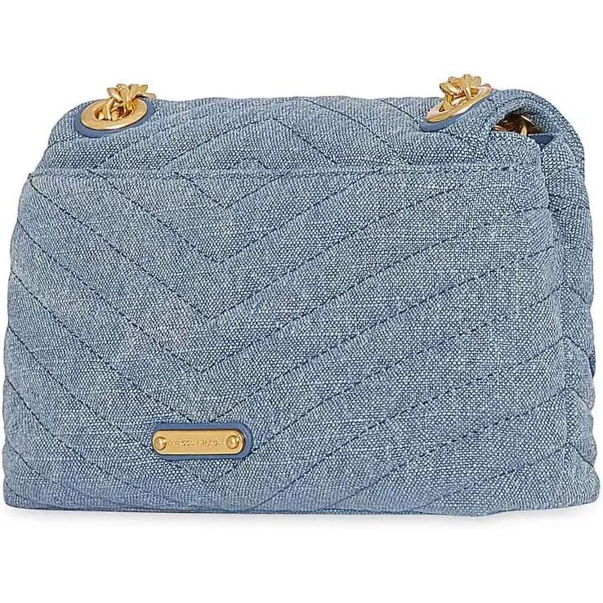 Edie Flap Shoulder Bag - Denim