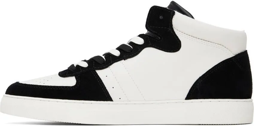 Emporio Armani Black & White Perforated Sneakers