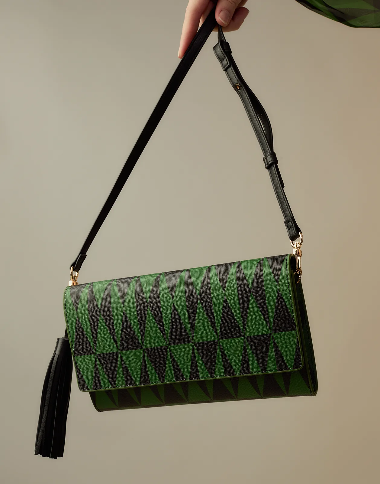 Evergreen Leather Crossbody Purse