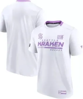 Fanatics Men's NHL Fanatics Seattle Kraken 2021 Hockey Fights Cancer Performance T-Shirt