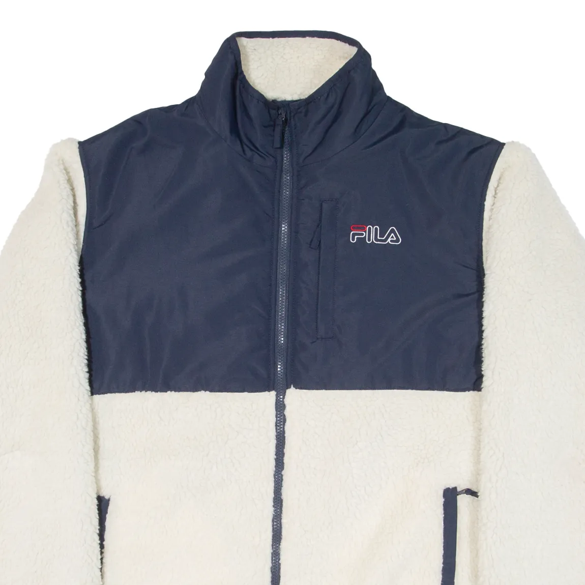 FILA Mens Fleece Jacket White XL