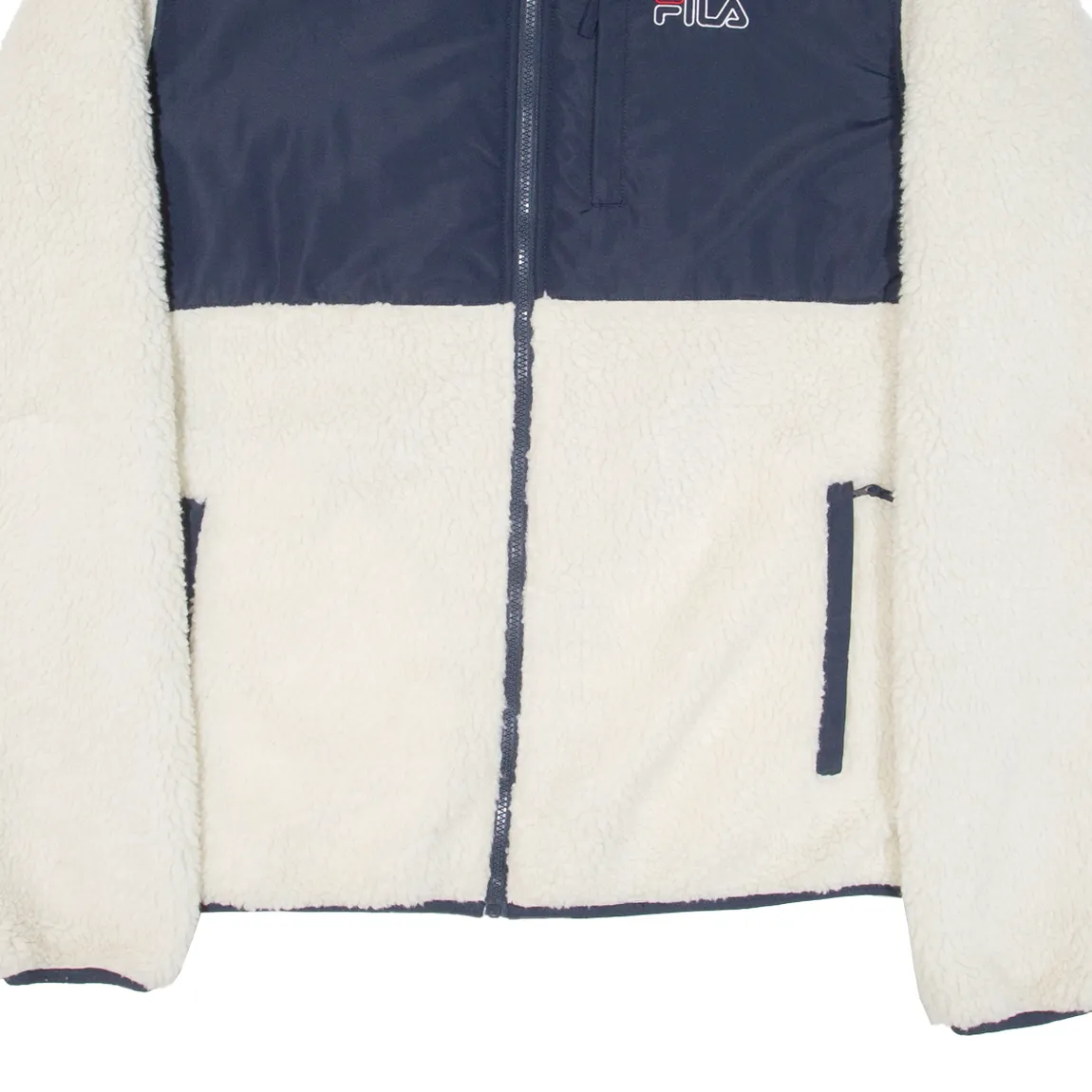 FILA Mens Fleece Jacket White XL