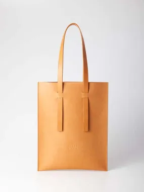 Flat Shoulder Bag - Natural