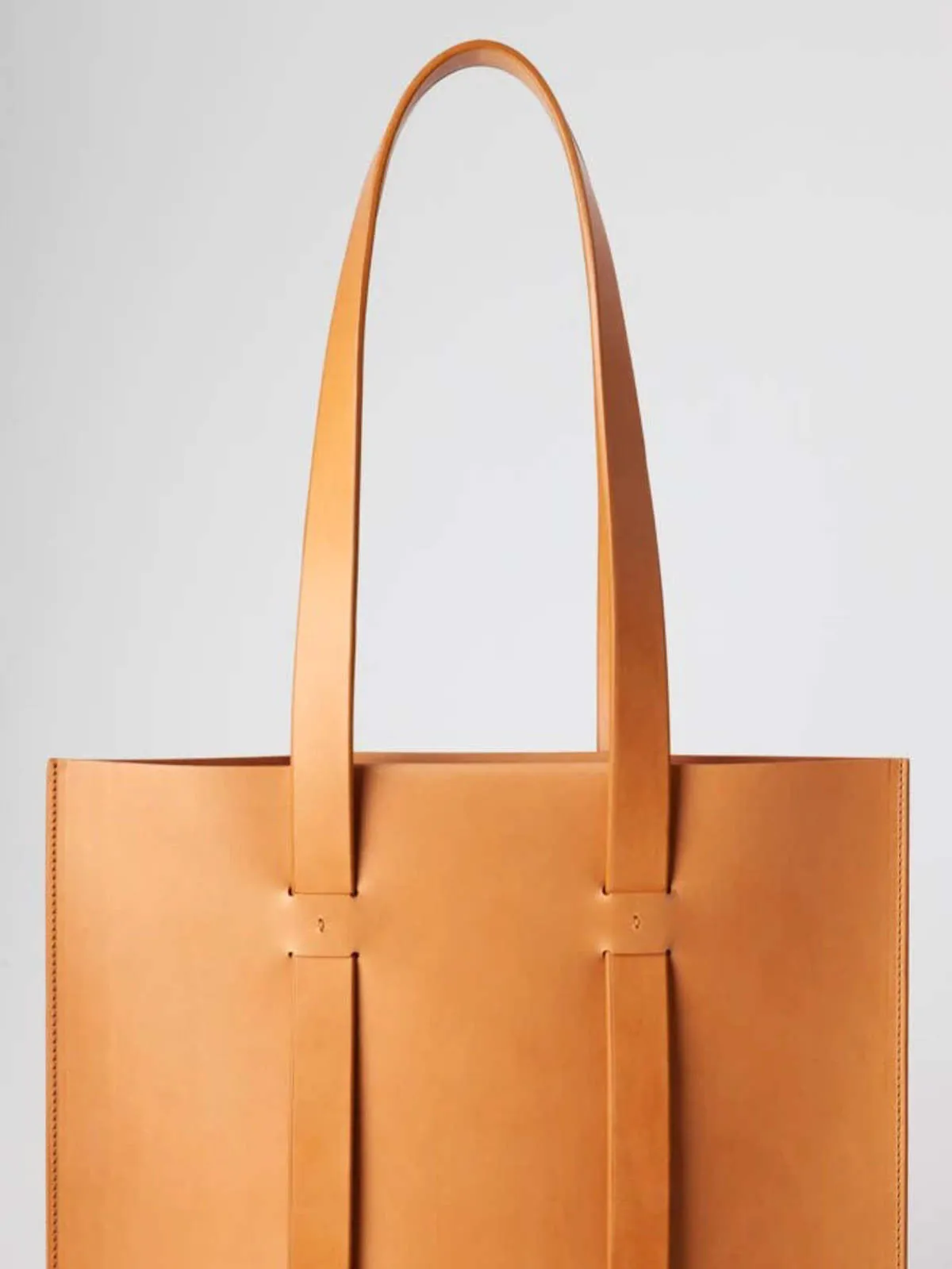 Flat Shoulder Bag - Natural