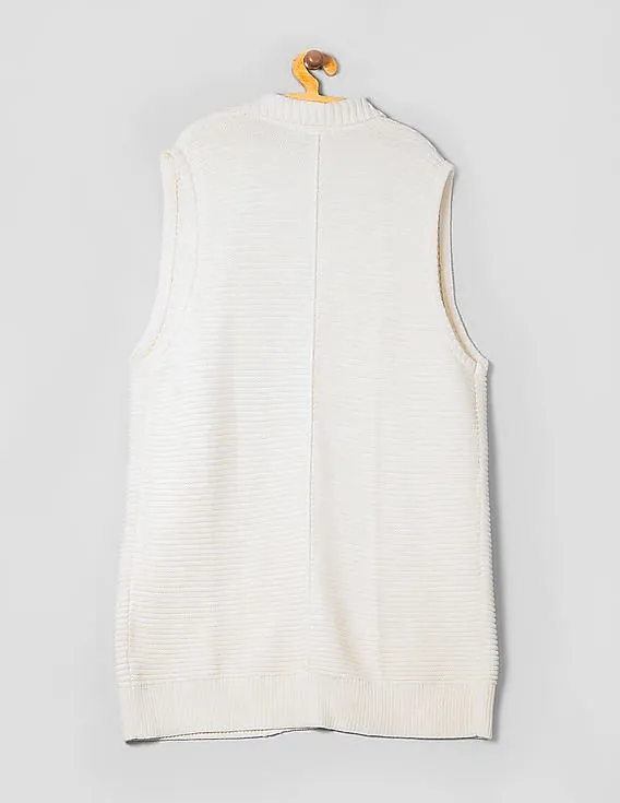 GAP Women White Notch Neck Vest