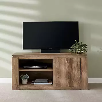 GFW Canyon 3D Oak Effect Compact TV Unit | Kaleidoscope