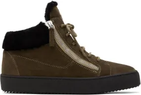 Giuseppe Zanotti Khaki Arena May London Sneakers