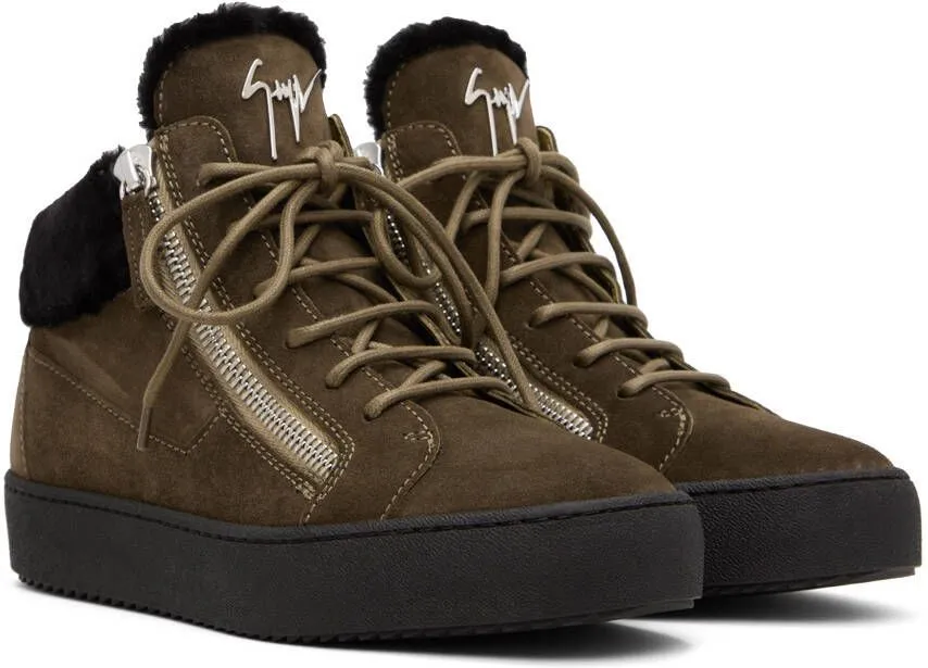 Giuseppe Zanotti Khaki Arena May London Sneakers