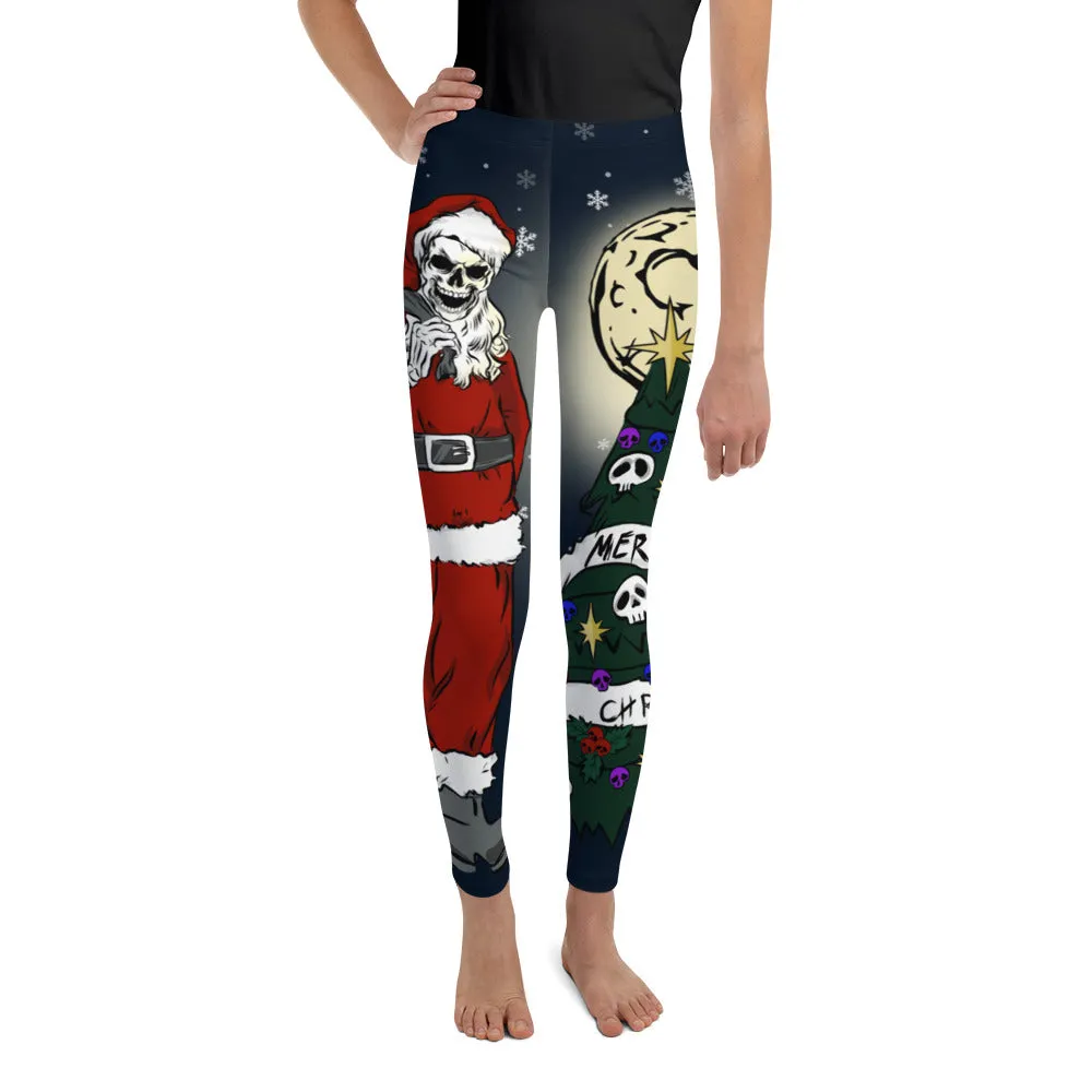 Goth Christmas Youth Leggings