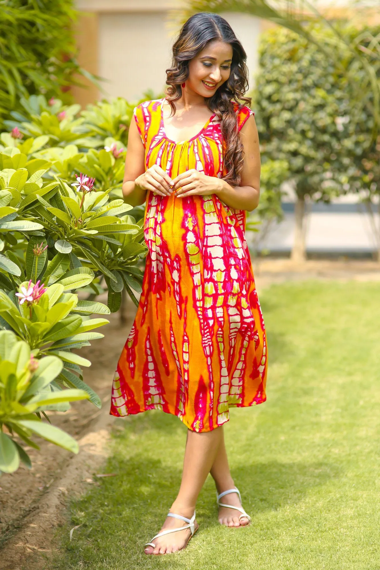 Gradient Printed Maternity Kurta