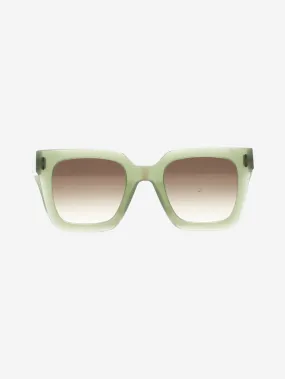   Green butterfly sunglasses