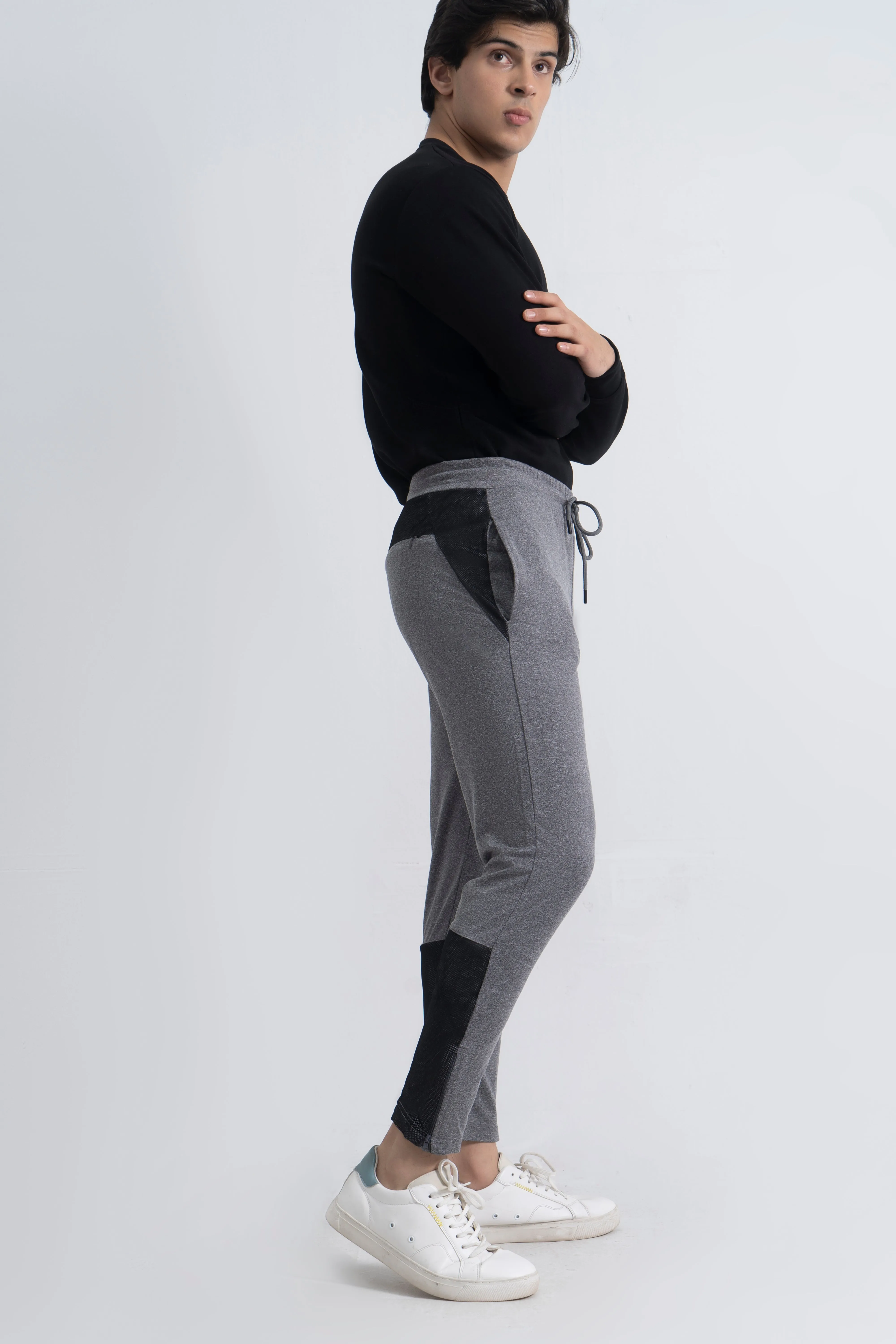 Grey Dry Fit Trousers