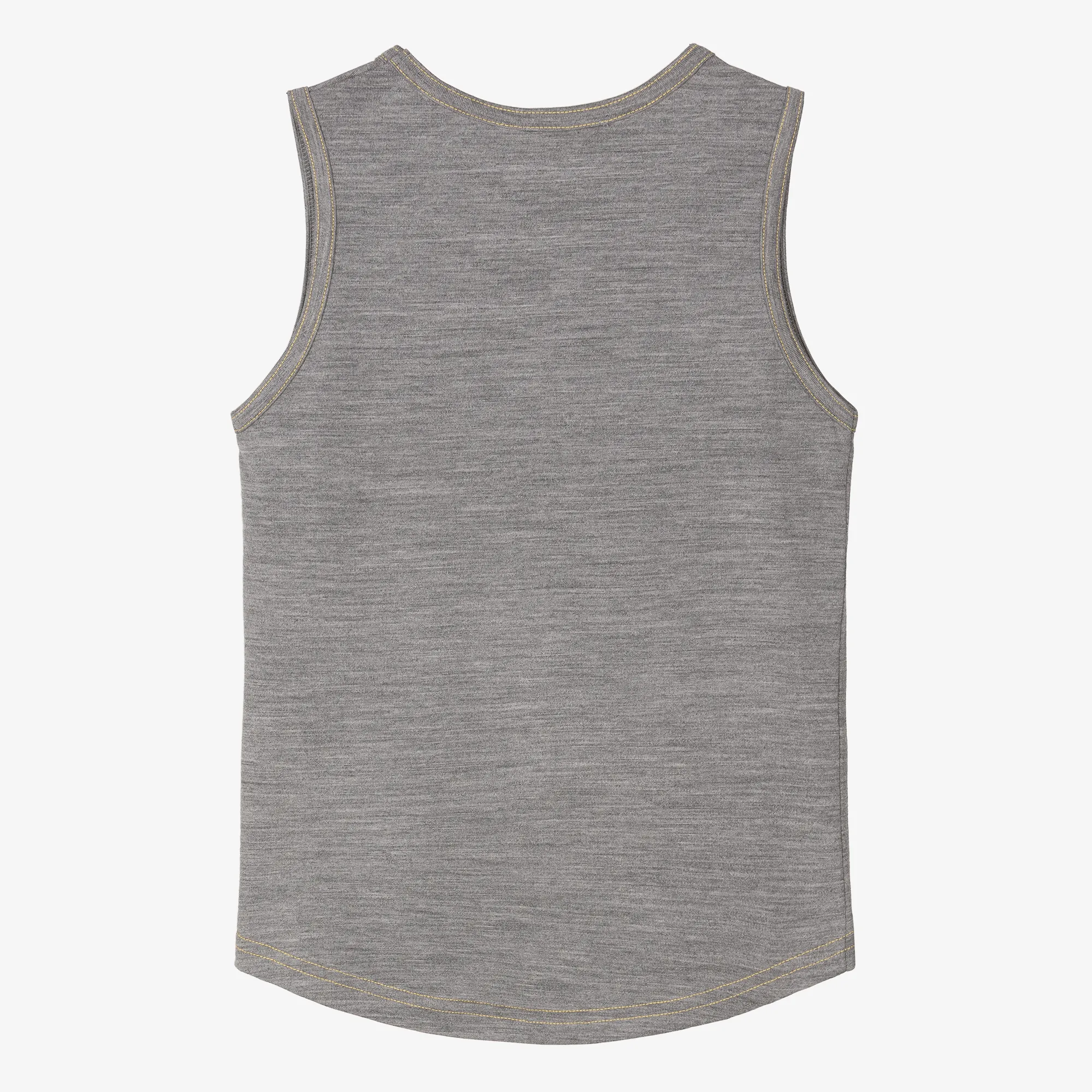 Grey Marl Merino Wool Vest Top