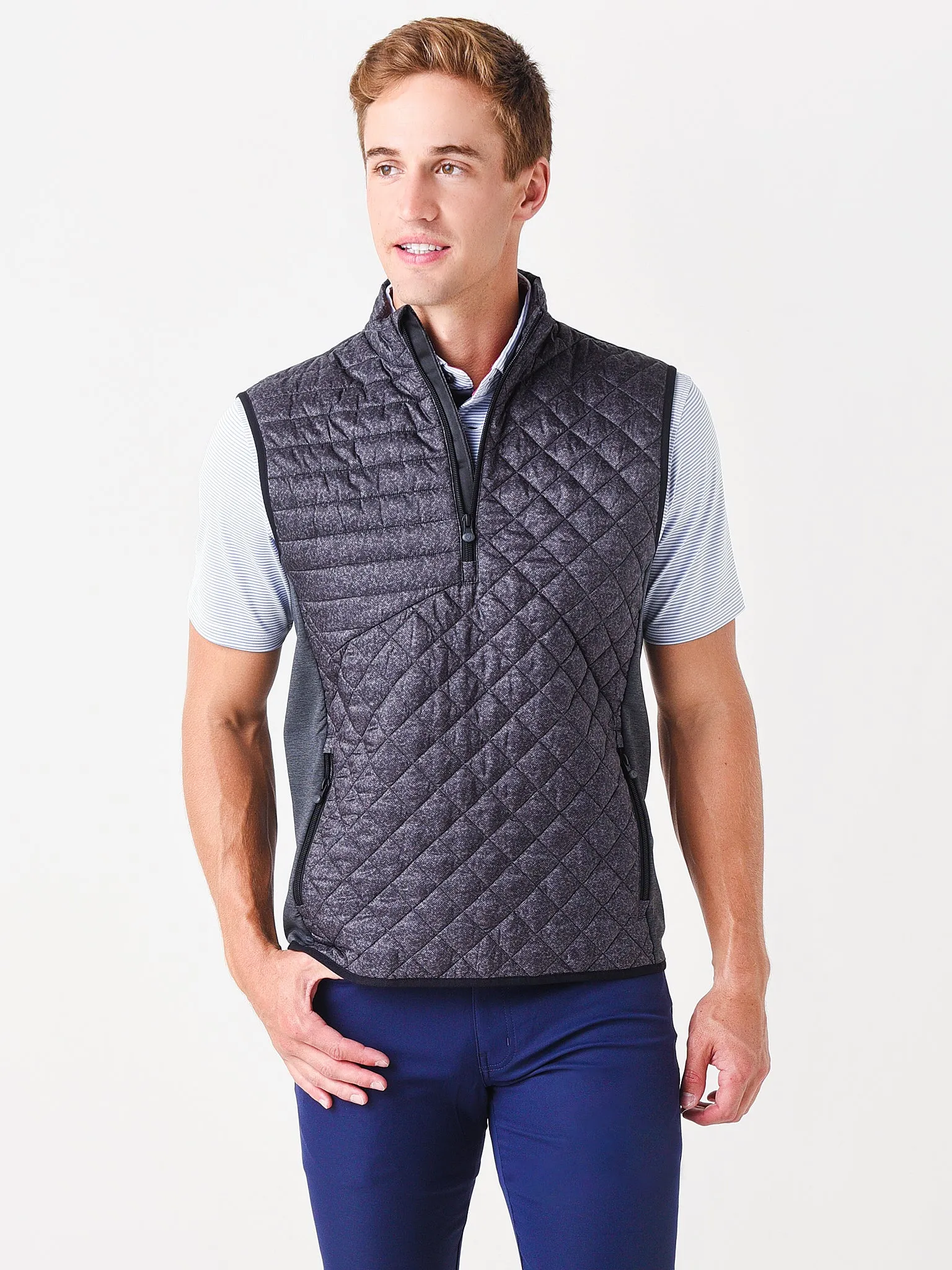     GREYSON  Men's Yukon Half Zip Hybrid Vest    