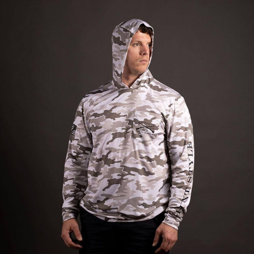 Grunt Style Men's Overwatch Hoodie in Grey Camo