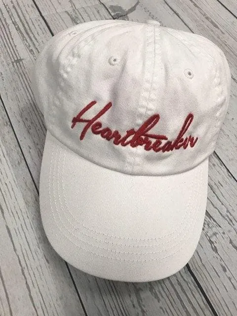 Heartbreaker Embroidered Hat, 4 Colors