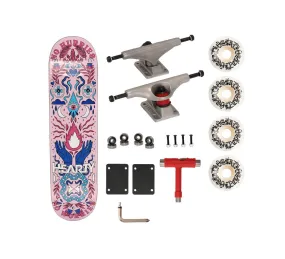 Hearty Pro-Complete Skateboard Pack- Unassembled- 8.0 & 8.25-No Hurries No Worries/Soft Pink