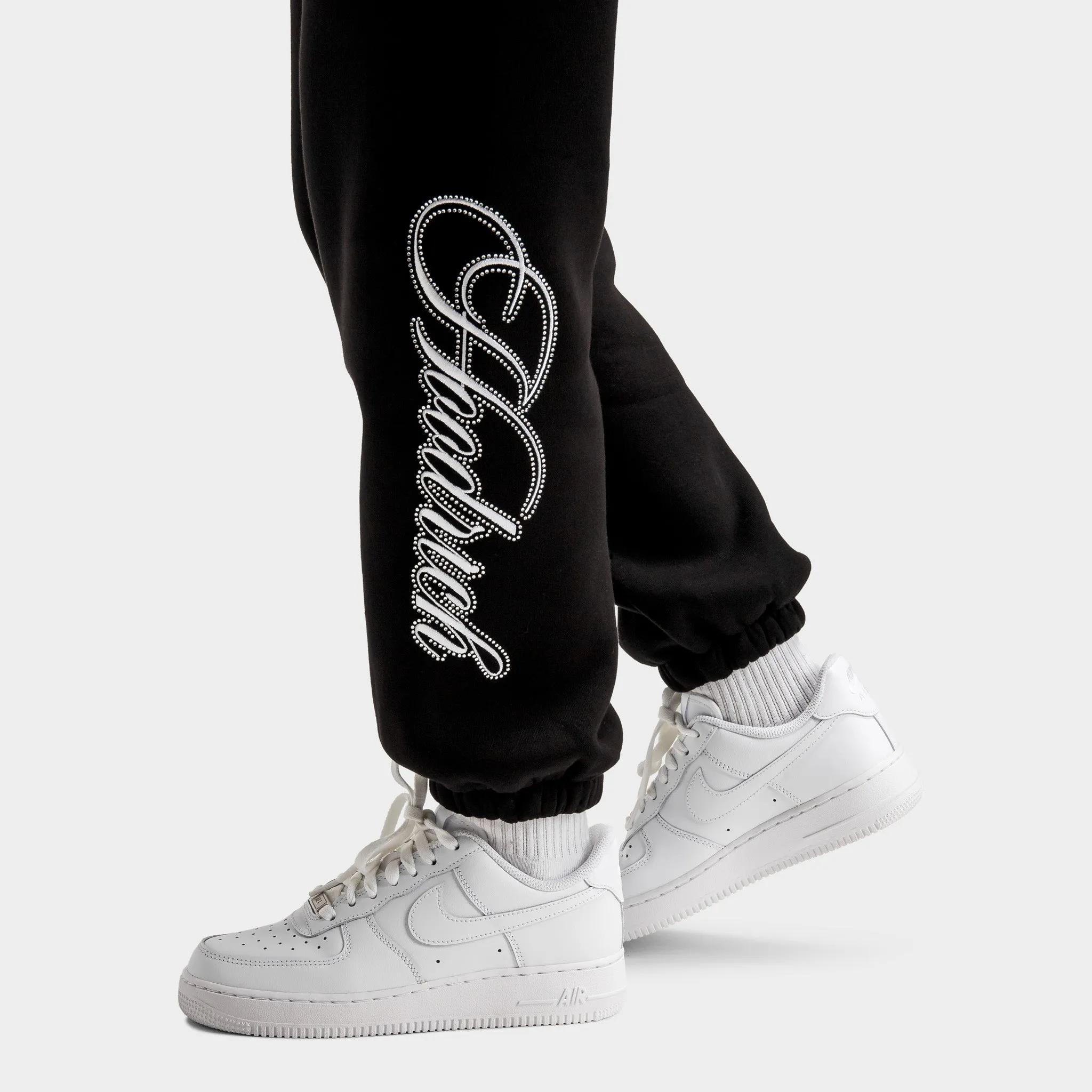 Hoodrich Women's OG Figure Joggers Black / White - Stormy Weather